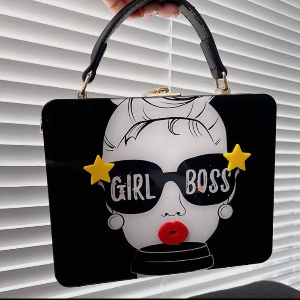 NWT Acrylic Box Clutch Designed by Bags 2 Slay. 💋